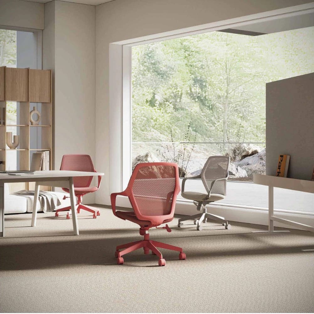 เก้าอี้ทำงาน PERFECT รุ่น PENGUIN สีแดง_7