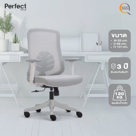เก้าอี้ทำงานเพื่อสุขภาพ Perfect LEAF SERIES รุ่น POF-B089-1 สีขาว_8