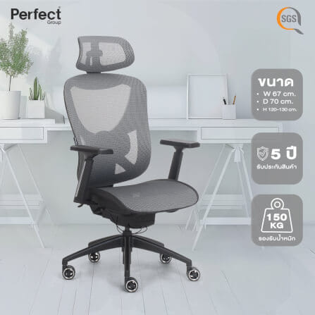 เก้าอี้เกมมิ่ง Perfect รุ่น GRAMMY SERIES สีดำ_8