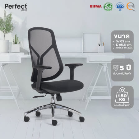 เก้าอี้ทำงานเพื่อสุขภาพ Perfect SWAN SERIES รุ่น 503BB สีดำ_8