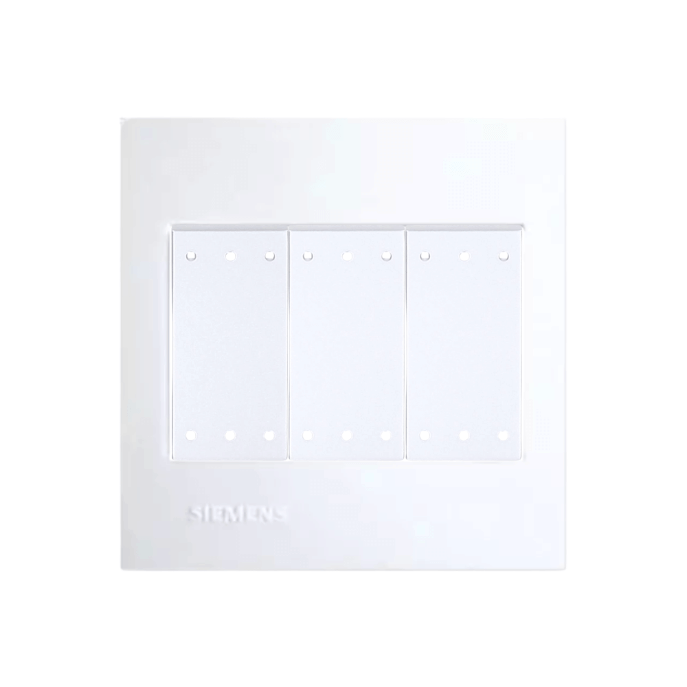 ชุดสวิตช์ 1 ทาง 3 ช่อง SIEMENS ขนาด 86MM สีขาว DELTA AZIO SERIES