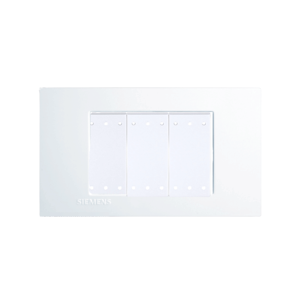 ชุดสวิตช์ 1 ทาง 3 ช่อง SIEMENS ขนาด 120MM สีขาว DELTA AZIO SERIES_0