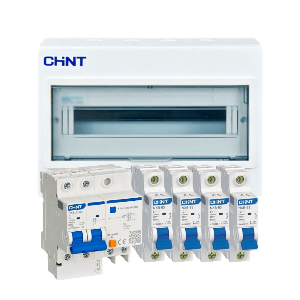 ชุดตู้คอนซุมเมอร์ยูนิต 8 ช่อง พร้อม เมนกันดูด 50A และลูกย่อย CHINT SET NX30-8G_0