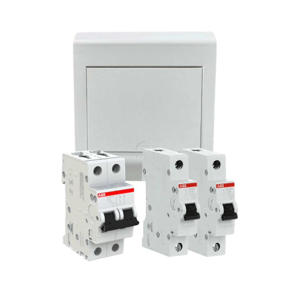ชุดตู้คอนซุมเมอร์ยูนิต 4 ช่อง พร้อม เมนเบรกเกอร์ 50A และลูกย่อย ABB SET PSC104_0
