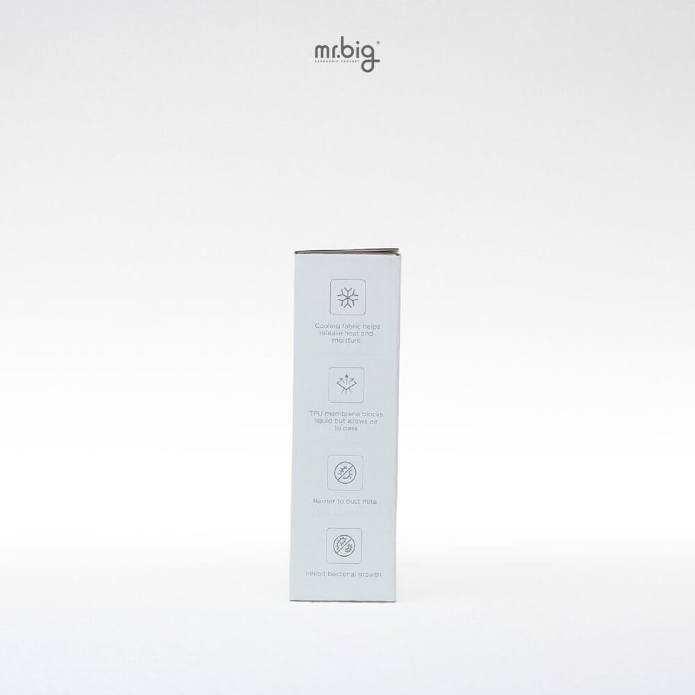 แผ่นรองกันเปื้อน 3 ฟุต MR.BIG กันน้ำ 100% ระบายอากาศ ป้องกันไรฝุ่น สีขาว