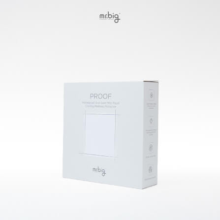 แผ่นรองกันเปื้อน 3.5 ฟุต MR.BIG กันน้ำ 100% ระบายอากาศ ป้องกันไรฝุ่น สีขาว_4