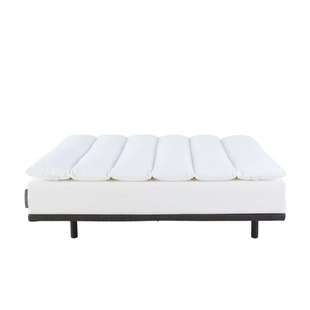 แผ่นรองนอน 6 ฟุต mr.big CloudComforter Topper ท็อปเปอร์เส้นใยนอนสบายแบบไร้จุดกดทับ สีขาว