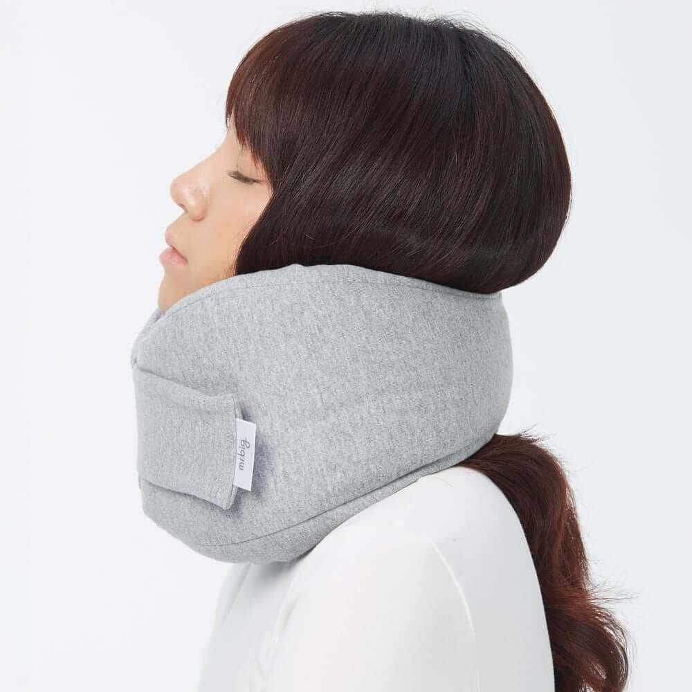 หมอนรองคอ mr.big รุ่น Travel Pillow สีเทา (S/M)_1