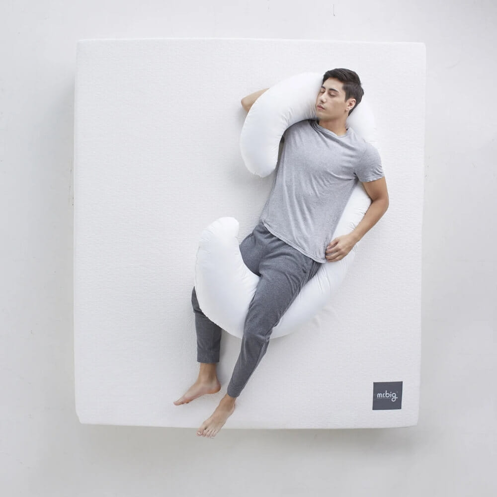 หมอน Ergonomic mr.big สำหรับคนนอนตะแคง รุ่น Nine Pillow_2