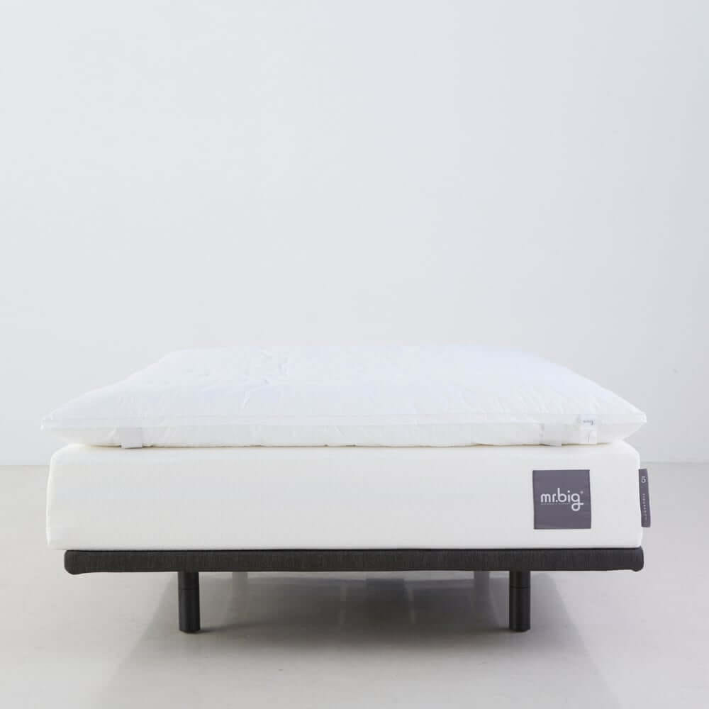 แผ่นรองนอน 6 ฟุต mr.big CloudComforter Topper ท็อปเปอร์เส้นใยนอนสบายแบบไร้จุดกดทับ สีขาว