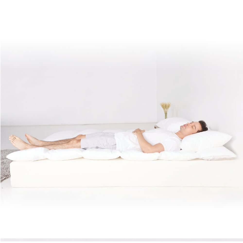 แผ่นรองนอน 6 ฟุต mr.big CloudComforter Topper ท็อปเปอร์เส้นใยนอนสบายแบบไร้จุดกดทับ สีขาว