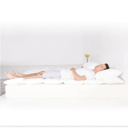 แผ่นรองนอน 6 ฟุต mr.big CloudComforter Topper ท็อปเปอร์เส้นใยนอนสบายแบบไร้จุดกดทับ สีขาว_5