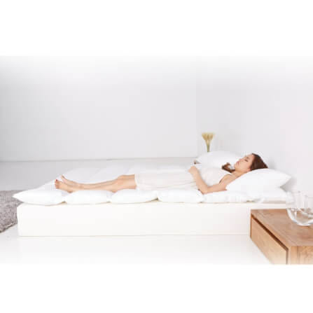 แผ่นรองนอน 6 ฟุต mr.big CloudComforter Topper ท็อปเปอร์เส้นใยนอนสบายแบบไร้จุดกดทับ สีขาว_6