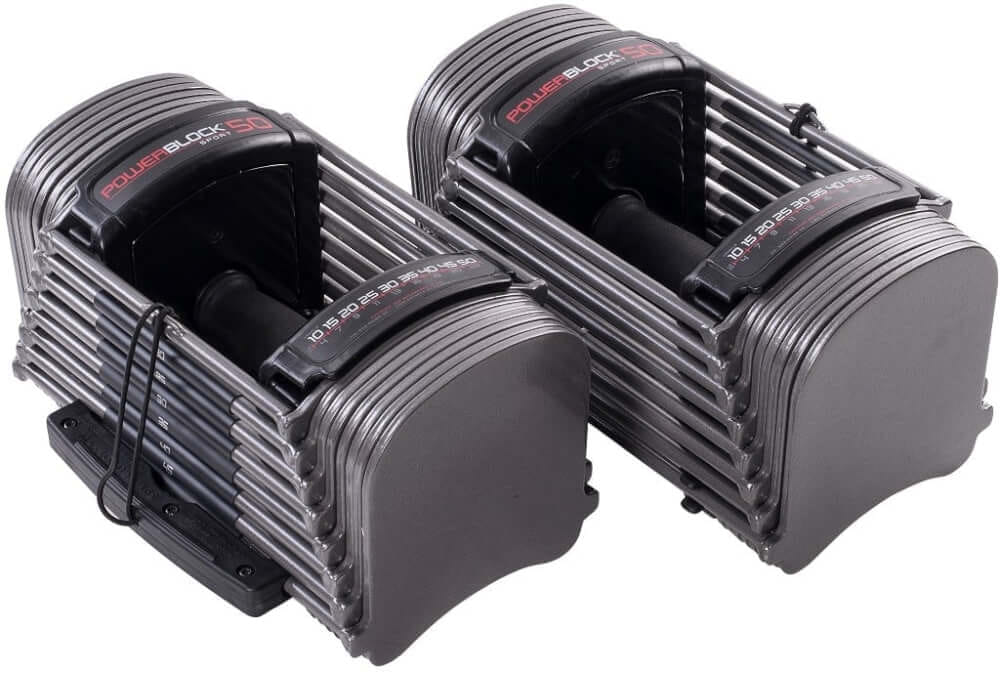ดัมเบลปรับน้ำหนักได้ POWERBLOCK น้ำหนัก 4 - 22 กิโลกรัม 1 คู่