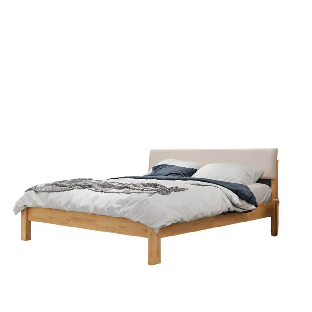 เตียง 5 ฟุต EVERGREEN FURNITURE B-1520-D-PU18 สีไม้ธรรมชาติ