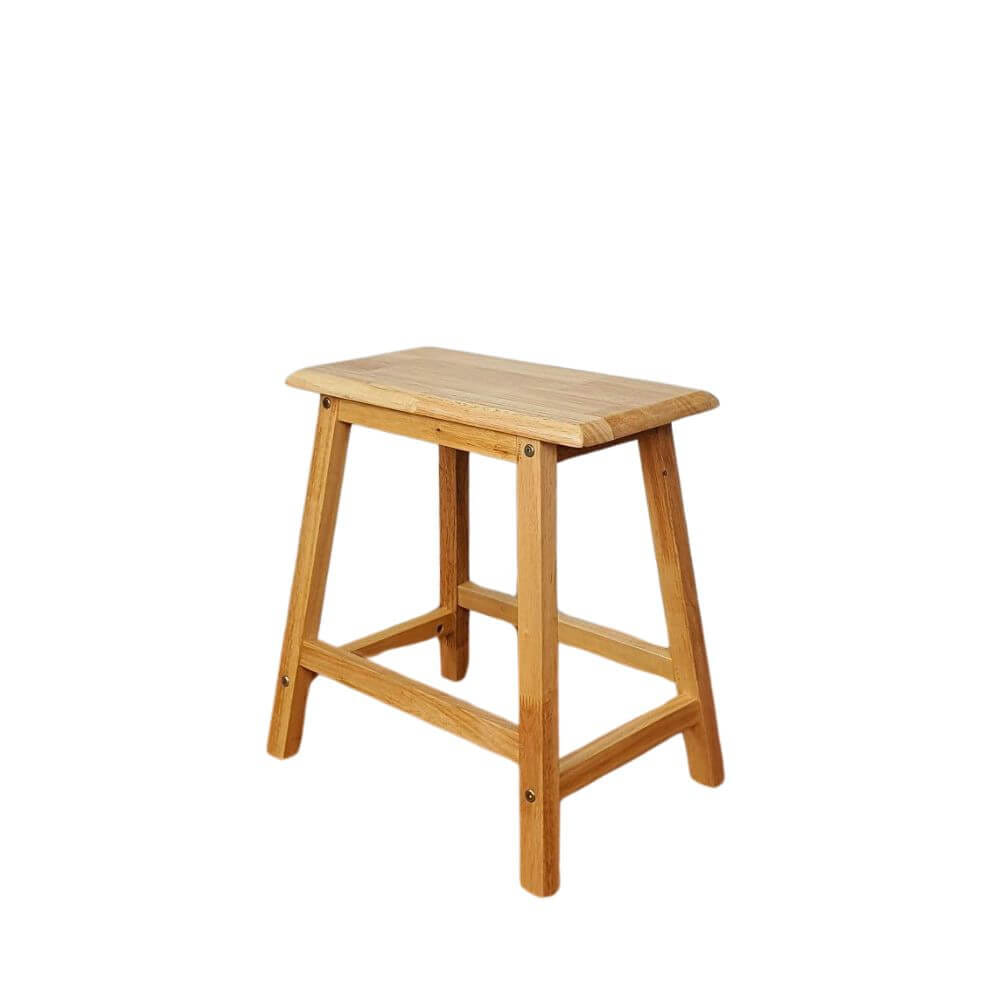 เก้าอี้บาร์ ไม้ยางพาราแท้ เก้าอี้สตูล EVERGREEN FURNITURE STC-18 43X23X45 CM. สีไม้ธรรมชาติ