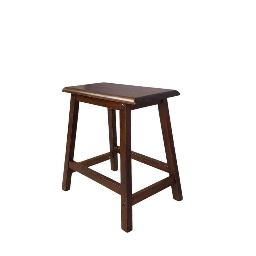 เก้าอี้บาร์ ไม้ยางพาราแท้ เก้าอี้สตูล EVERGREEN FURNITURE STC-18 43X23X45 CM. สีน้ำตาลเข้ม
