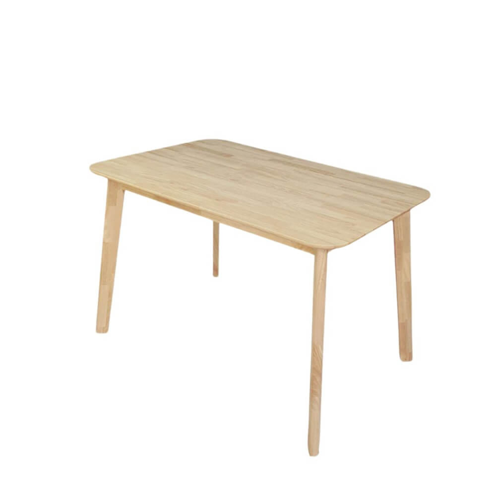 โต๊ะทานอาหารไม้ยางพารา EVERGREEN FURNITURE 120X74X74 ซม. สีน้ำตาลธรรมชาติ