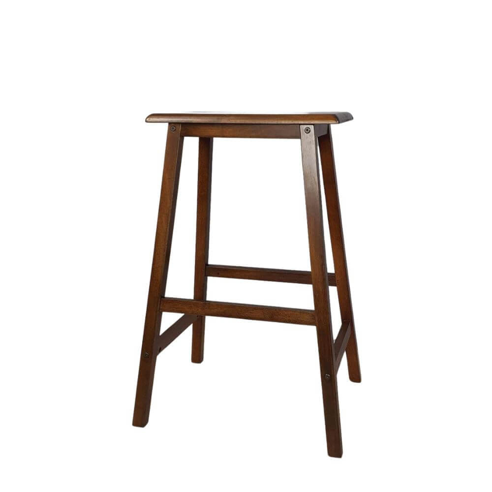 เก้าอี้บาร์ ไม้ยางพาราแท้ เก้าอี้สตูล EVERGREEN FURNITURE STC-29 43X23X73 CM. สีน้ำตาลเข้ม