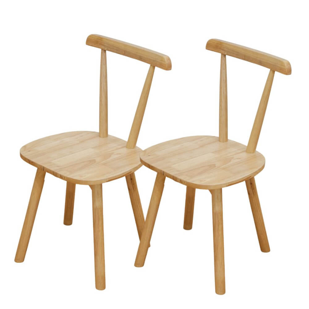 เก้าอี้หมุนไม้ยางพารา EVERGREEN FURNITURE RC 57X42X86 CM. สีไม้ธรรมชาติ 2ตัว / กล่อง_6