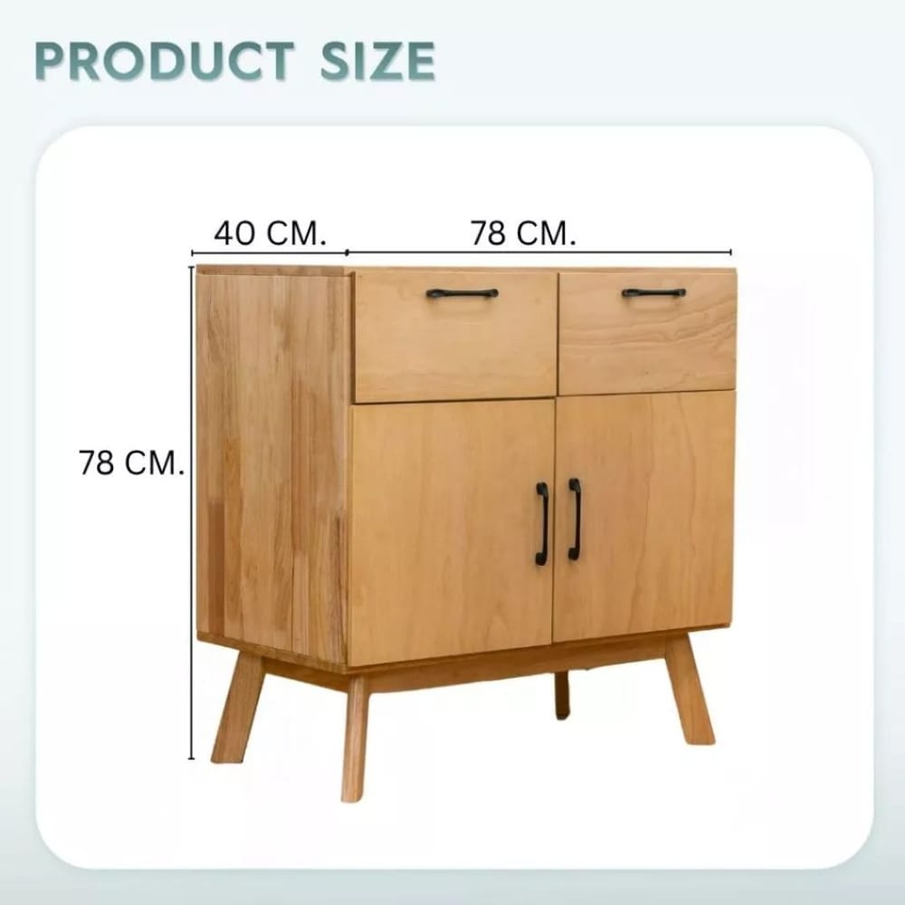 ตู้เตี้ยอเนกประสงค์ EVERGREEN FURNITURE 78ซม. สีธรรมชาติ