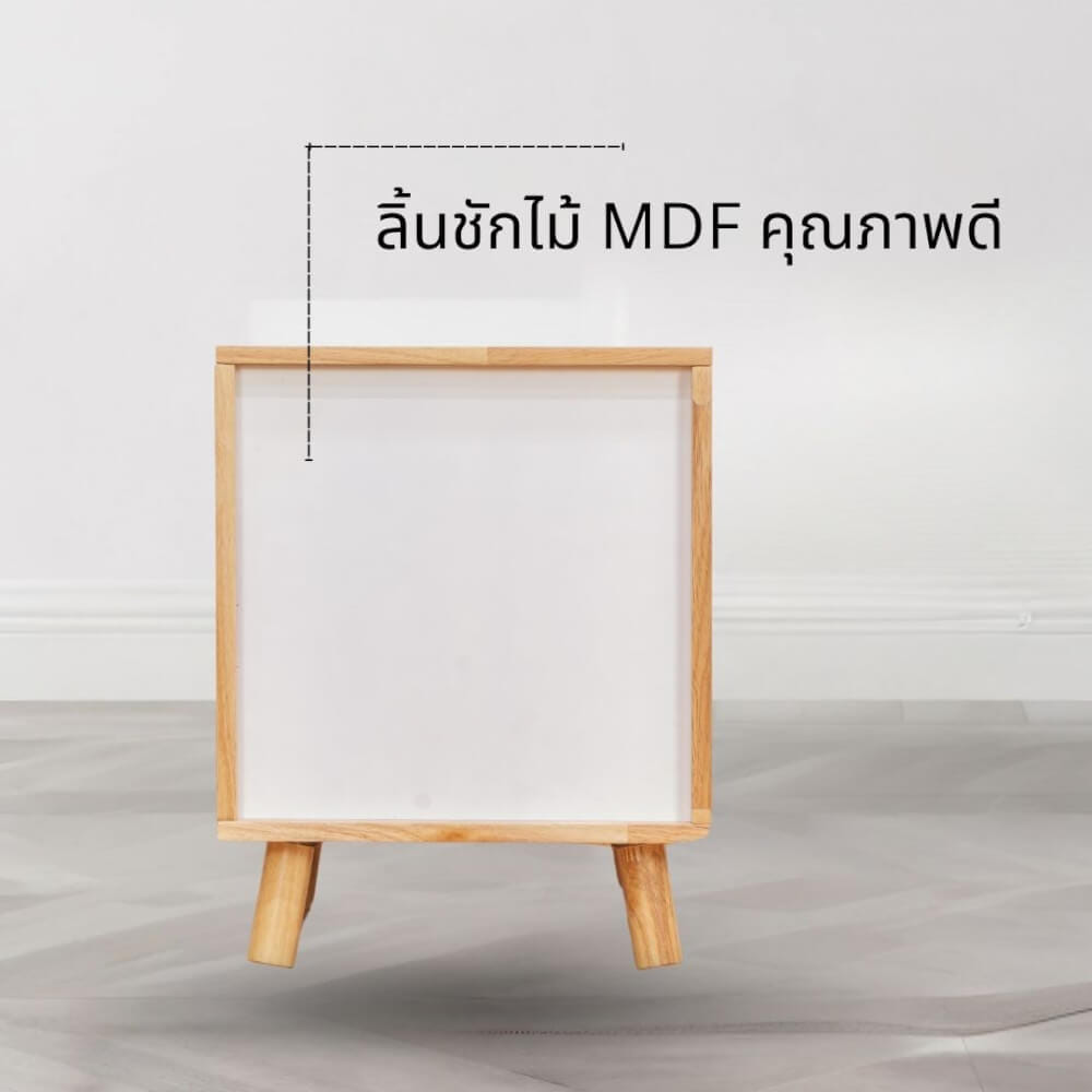ตู้ข้างเตียง  EVERGREEN FURNITUR G-4364-4-R30-WR 40X40X50 ซม. สีไม้ธรรมชาติ_4