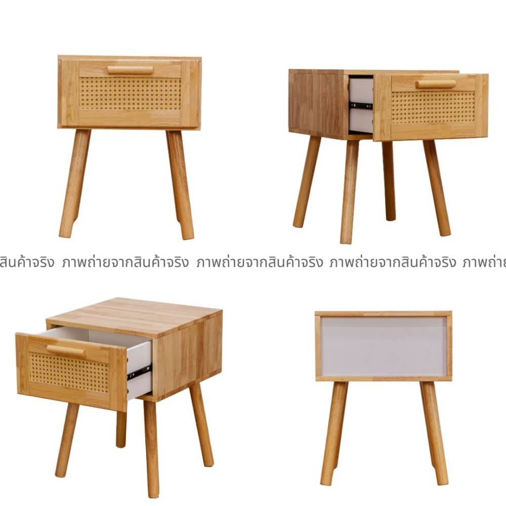 ตู้ข้างเตียง  EVERGREEN FURNITUR G-4174-4-R30-WR 40X40X50 ซม. สีไม้ธรรมชาติ_5