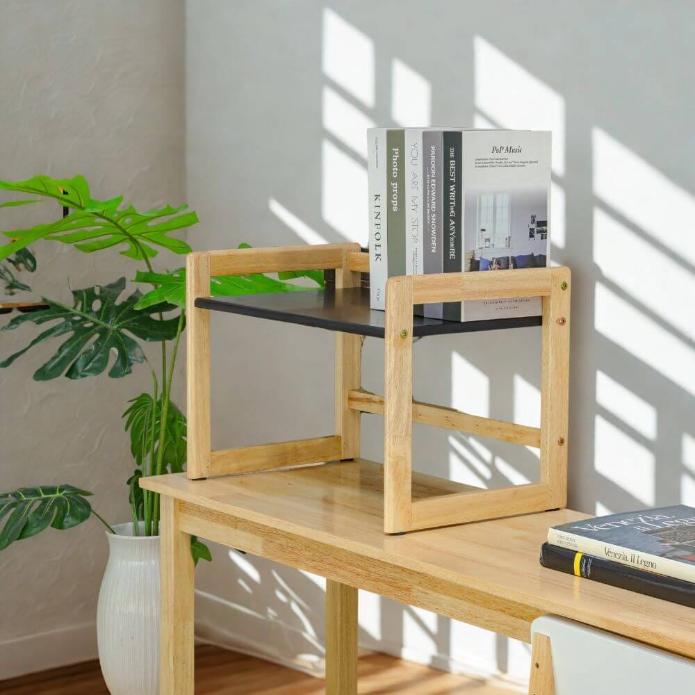 ชั้นวางไมโครเวฟ EVERGREEN FURNITUR SDTS-R-HN 52*37*36 CM สีไม้ธรรมชาติ ขอบมน