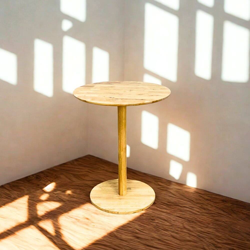โต๊ะกลมฐานกลม EVERGREEN FURNITURE CT 60X60X74 ซม. สีไม้ธรรมชาติ