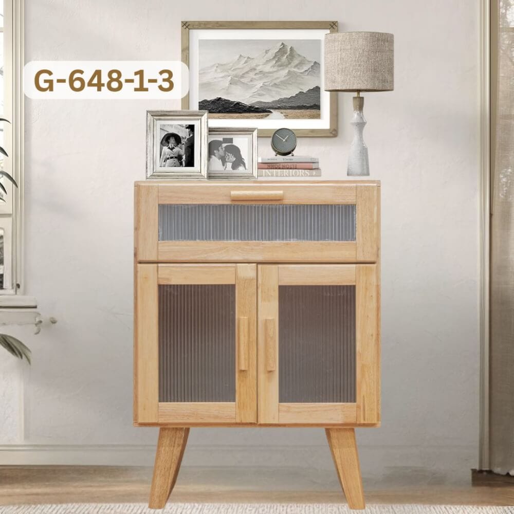 ตู้เตี้ยอเนกประสงค์ EVERGREEN FURNITURE . G-648-1-3 ขนาด 60X40X80ซม. สีธรรมชาติ_6