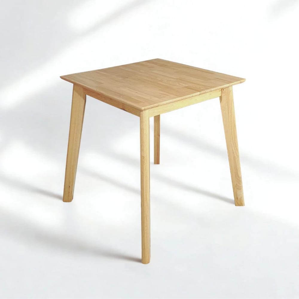 โต๊ะทานอาหารไม้ยางพารา EVERGREEN FURNITURE 80X80X74 ซม. สีน้ำตาลธรรมชาติ