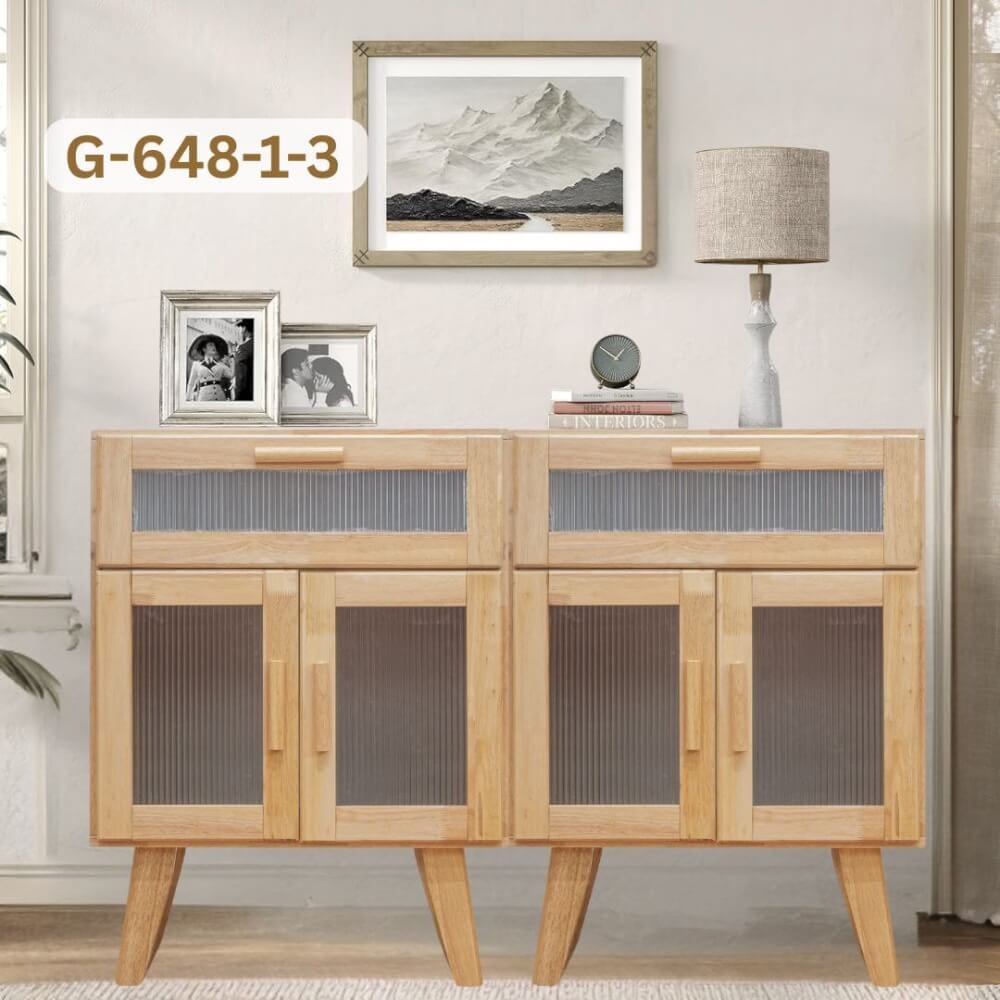 ตู้เตี้ยอเนกประสงค์ EVERGREEN FURNITURE . G-648-1-3 ขนาด 60X40X80ซม. สีธรรมชาติ_5
