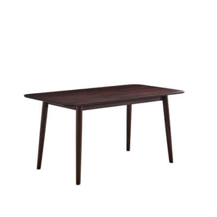 โต๊ะทานอาหารไม้ยางพารา EVERGREEN FURNITURE 120X74X74 ซม. สีน้ำตาลเข้ม_0