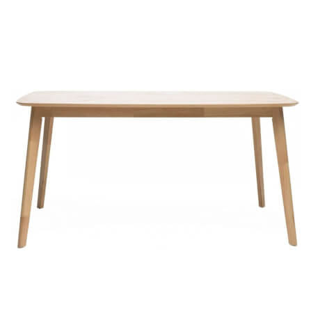 โต๊ะทานอาหารไม้ยางพารา EVERGREEN FURNITURE 180X80X74 ซม. สีน้ำตาลธรรมชาติ_0