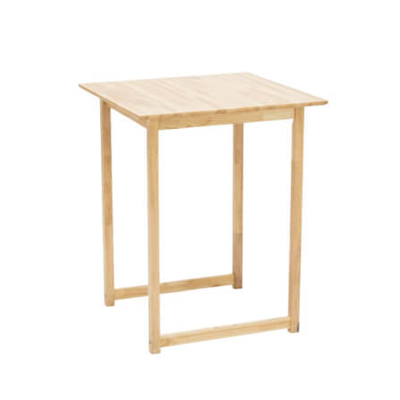โต๊ะบาร์ไม้ยางพารา EVERGREEN FURNITURE TC 80X80X90ซม. สีน้ำตาลธรรมชาติ_0