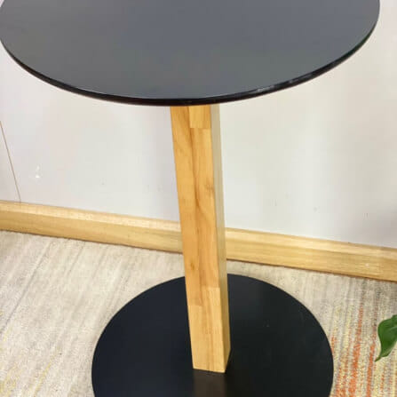 โต๊ะกลมฐานกลม EVERGREEN FURNITURE CT 60X60X74 ซม. สีดำ_1