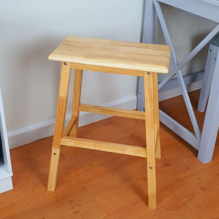 เก้าอี้บาร์ ไม้ยางพาราแท้ เก้าอี้สตูล EVERGREEN FURNITURE STC-24 43X23X60 CM. สีไม้ธรรมชาติ_1