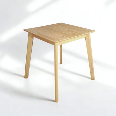 โต๊ะทานอาหารไม้ยางพารา EVERGREEN FURNITURE 80X80X74 ซม. สีน้ำตาลธรรมชาติ_6