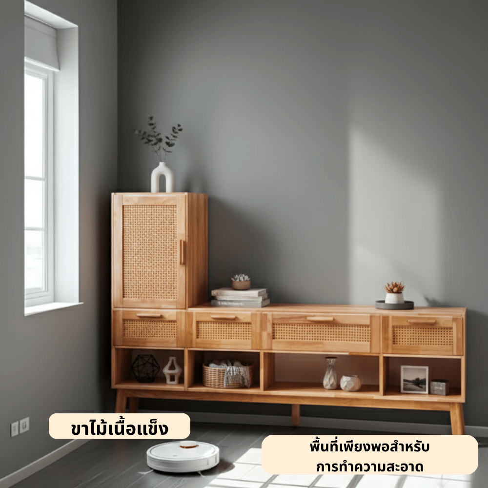 ตู้วางทีวี EVERGREEN FURNITURE รุ่น GL-18-FWR-4-20 ไม้ยางพารา สีไม้ธรรมชาติ_3