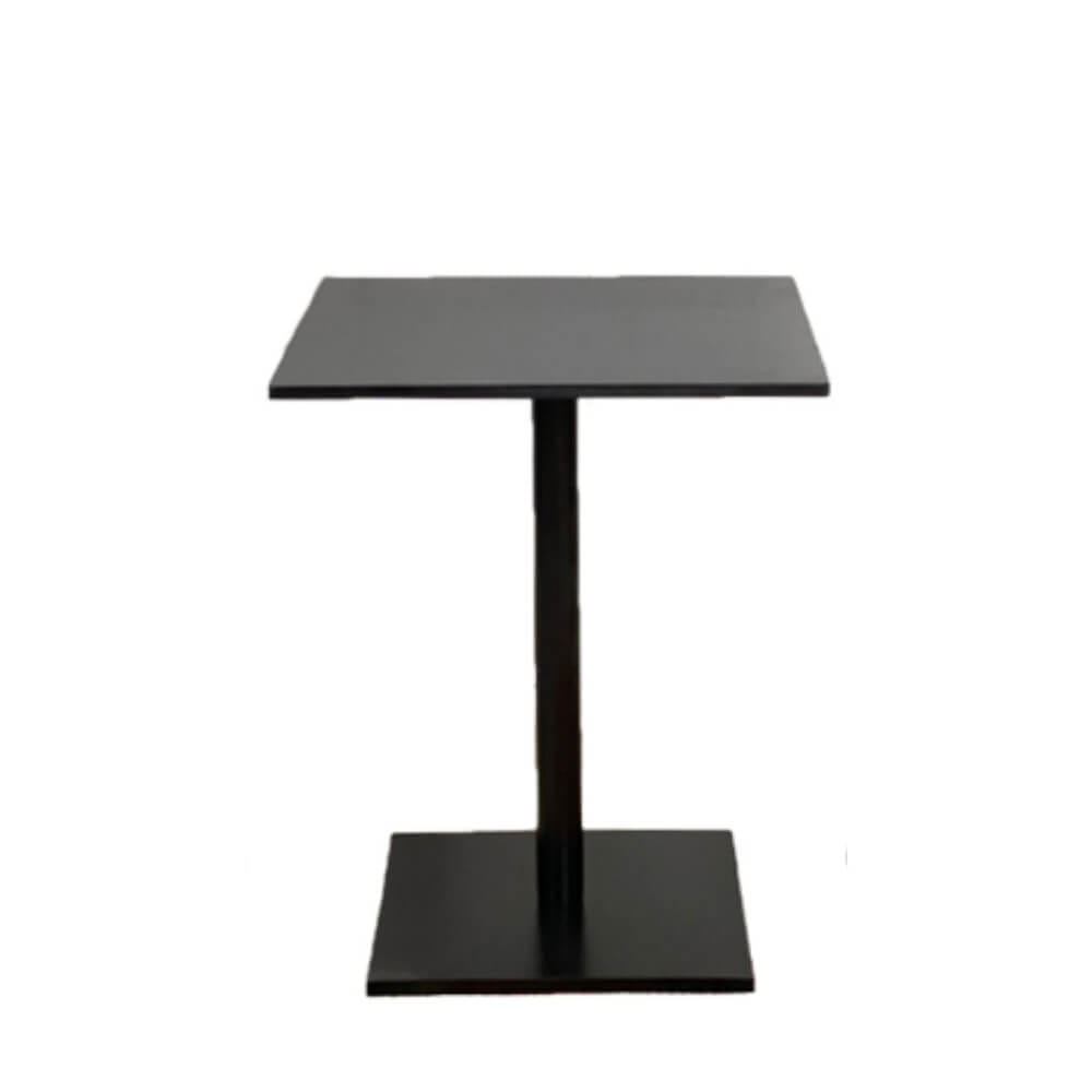 โต๊ะเหลี่ยมฐานเหลี่ยม EVERGREEN FURNITURE CT 60X60X74ซม.  สีดำ