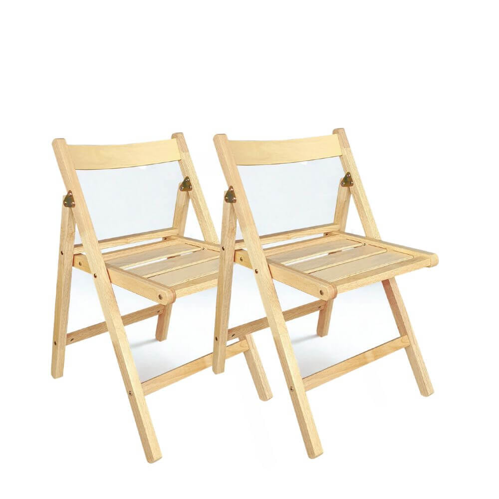 เก้าอี้พับได้อเนกประสงค์ EVERGREEN FURNITURE รุ่นFC1 ขนาด50X45X74ซม สีไม้ธรรมชาติ  2 ตัว/ กล่อง