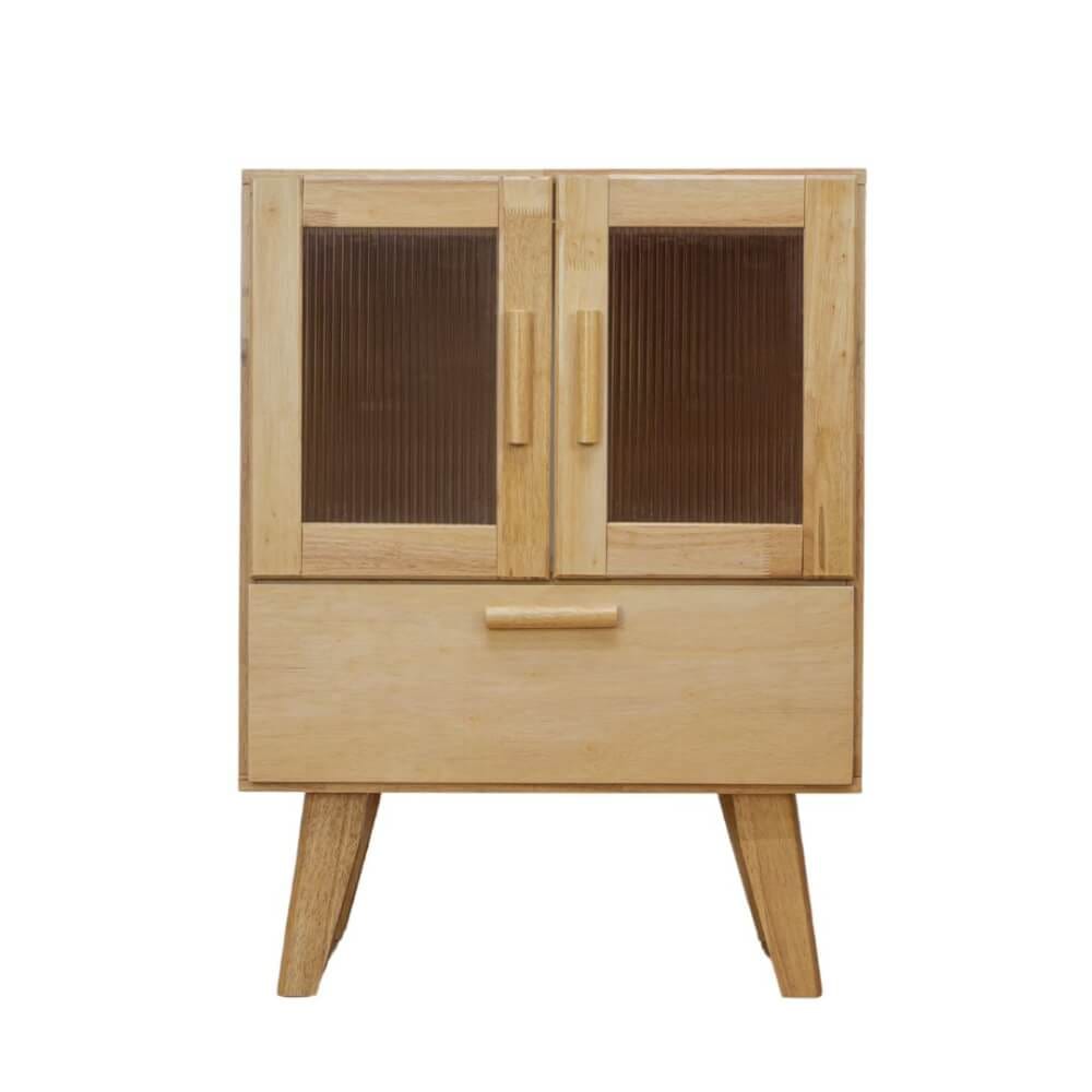 ตู้เตี้ยอเนกประสงค์ EVERGREEN FURNITURE . G-648-2-1  ขนาด 60X40X80ซม. สีธรรมชาติ_0