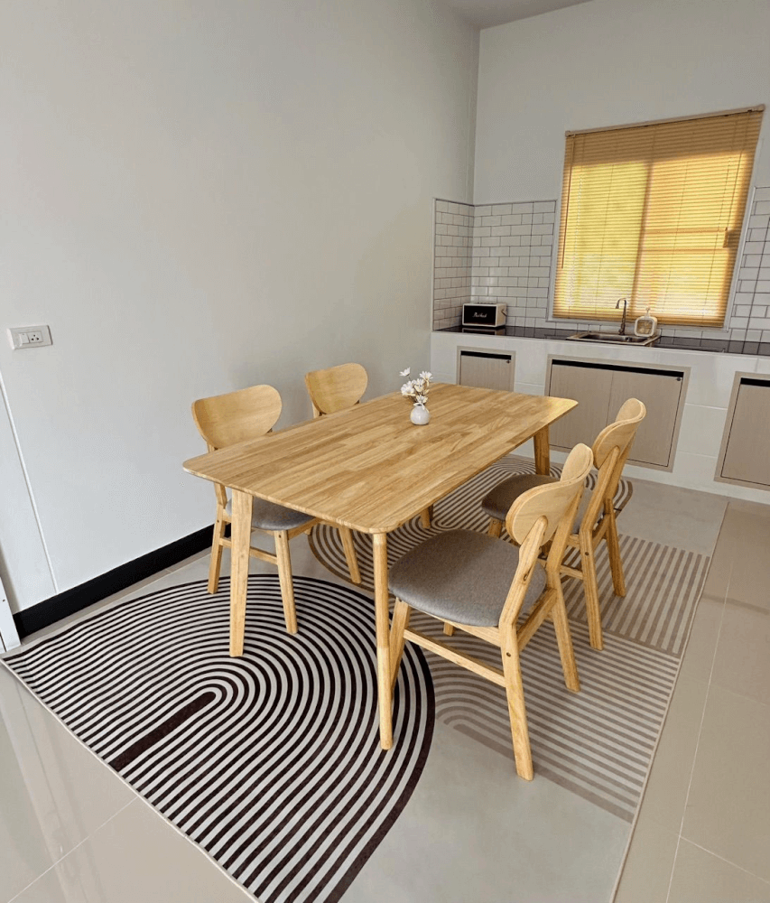 เก้าอี้ทานข้าวไม้ยางพารา  EVERGREEN FURNITURE CB  43X53X85 ซม.สีไม้ธรรมชาติ 2ตัว/กล่อง_1