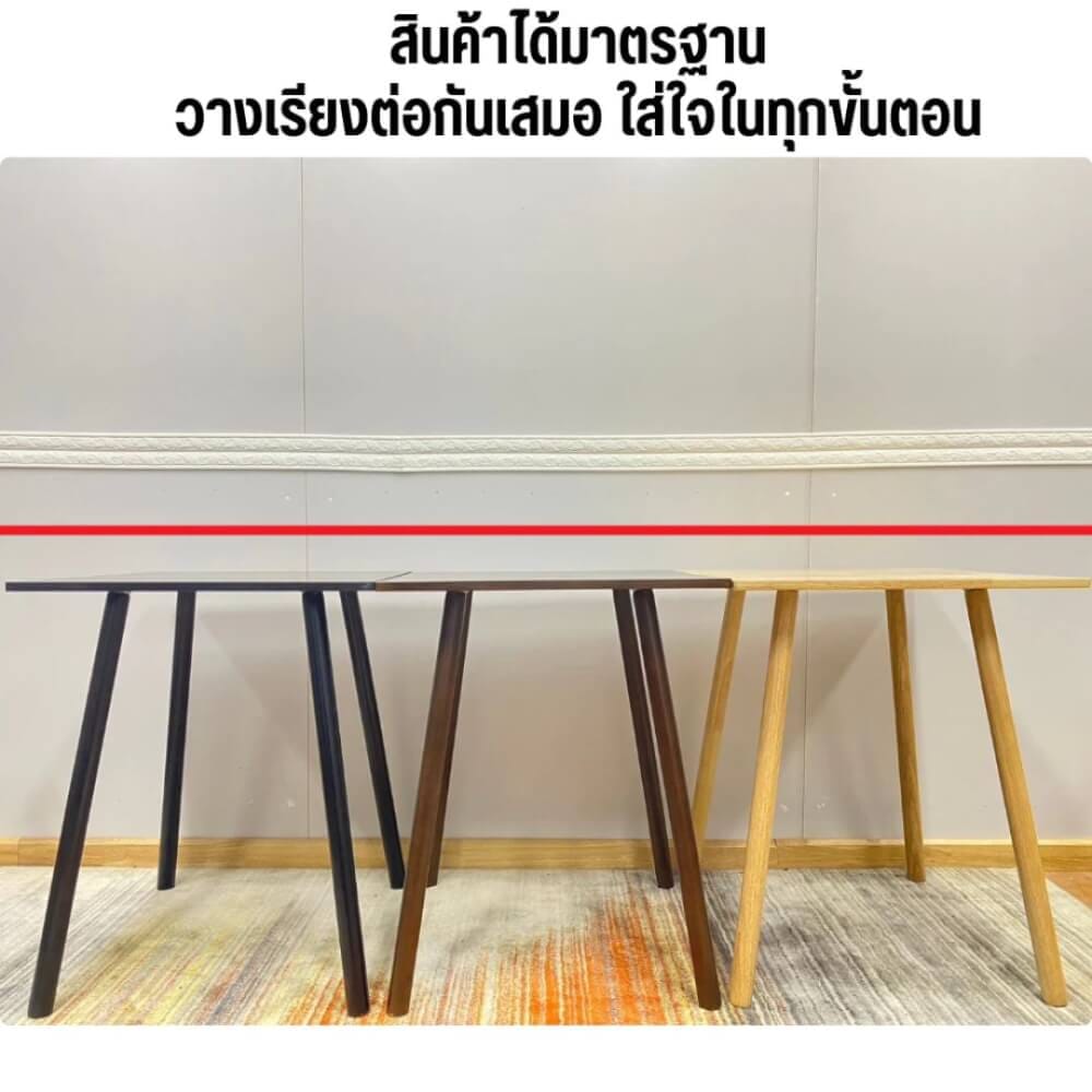 โต๊ะคาเฟ่ EVERGREEN FURNITURE CT-DC   60X60X74ซม. สีน้ำตาลเข้ม_3