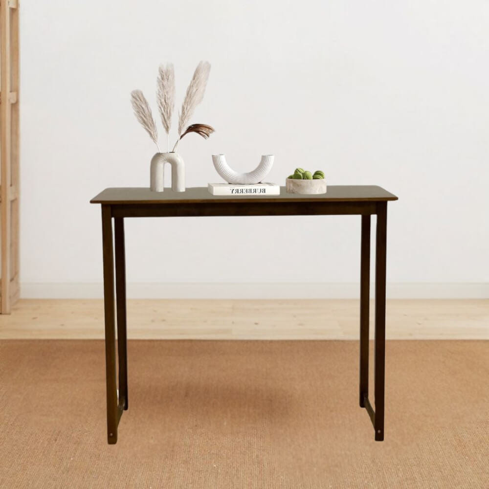 โต๊ะบาร์ไม้ยางพารา Evergreen Furniture TC 120x40x90ซม. สีน้ำตาลเข้ม_3