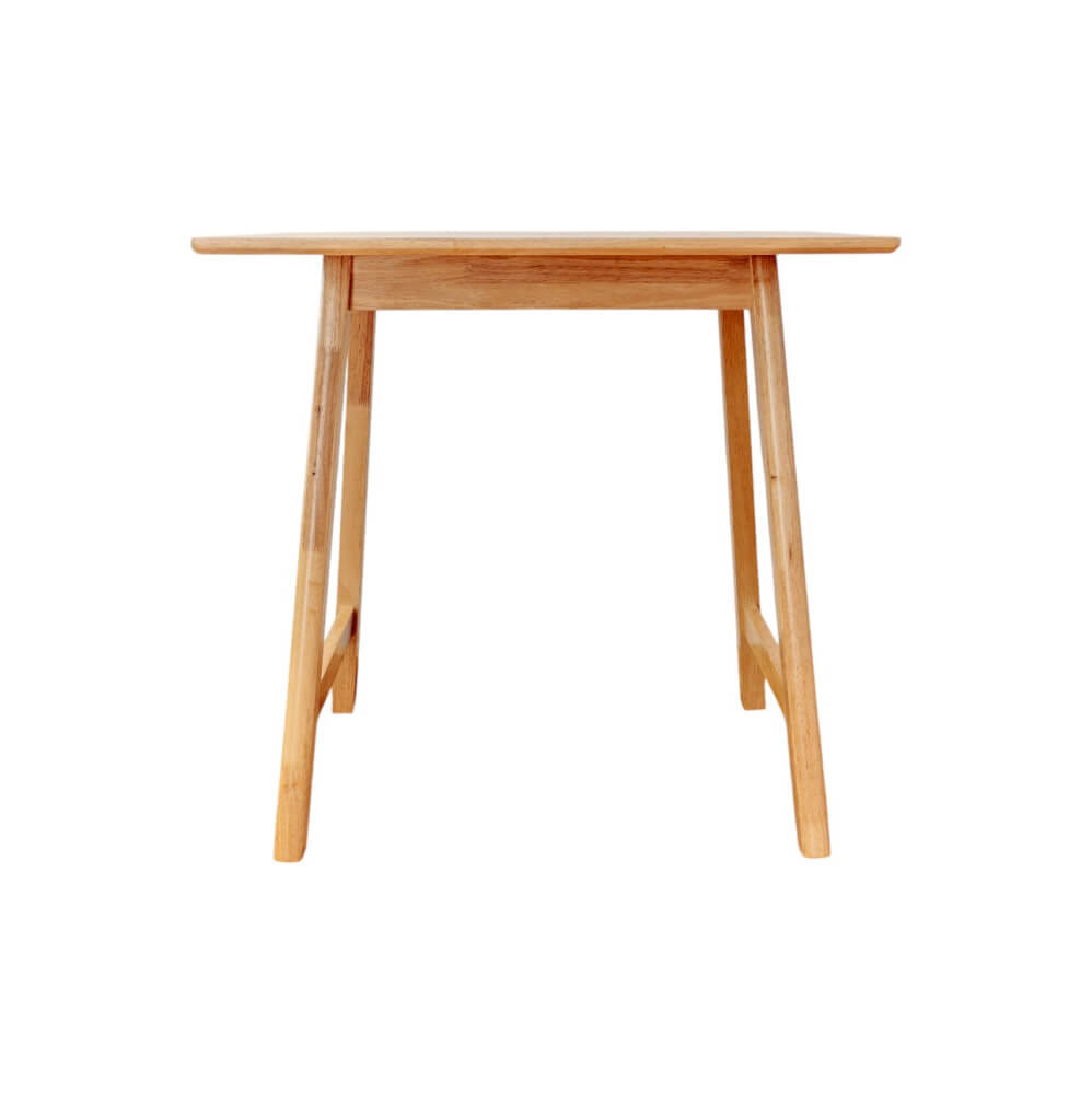 โต๊ะทานอาหารไม้ยางพารา Evergreen Furniture MDT 80x80x74  สีน้ำตาลธรรมชาติ _1
