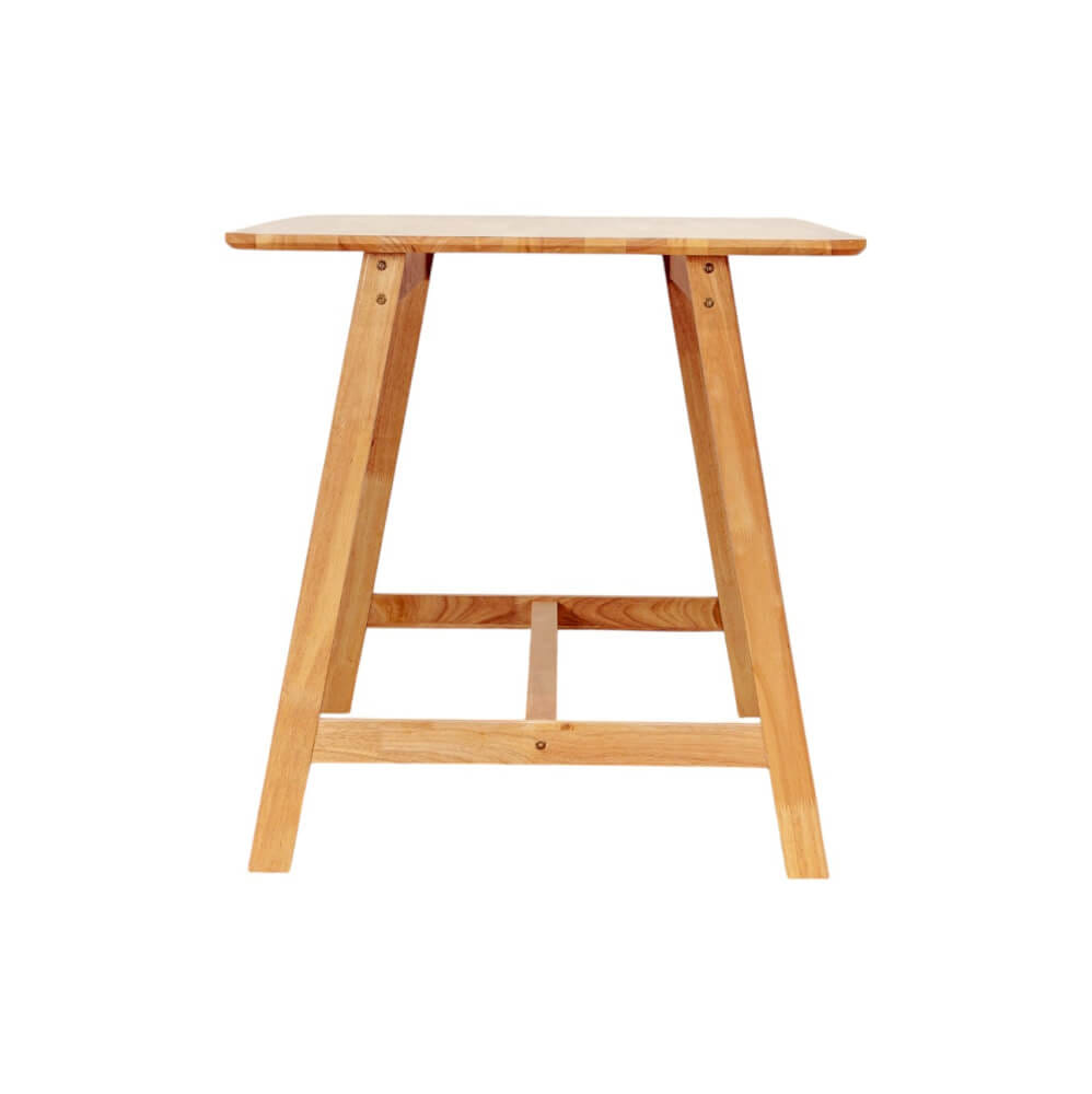 โต๊ะทานอาหารไม้ยางพารา Evergreen Furniture 120x74x74ซม. สีน้ำตาลธรรมชาติ_1