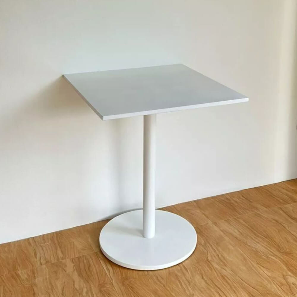 โต๊ะเหลี่ยมฐานกลม EVERGREEN FURNITURE CT 60X60X74ซม.  สีขาว_2