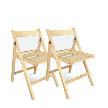เก้าอี้พับได้อเนกประสงค์ EVERGREEN FURNITURE รุ่นFC1 ขนาด50X45X74ซม สีไม้ธรรมชาติ  2 ตัว/ กล่อง_0