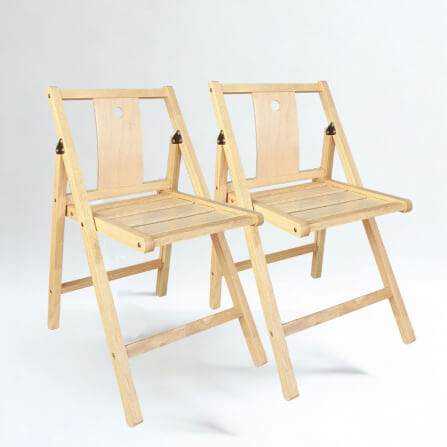 เก้าอี้พับได้อเนกประสงค์ EVERGREEN FURNITURE รุ่นFC3 ขนาด50X45X74ซม สีไม้ธรรมชาติ 2ตัว / กล่อง_6